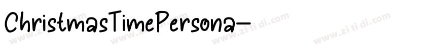 ChristmasTimePersona字体转换