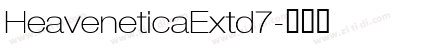 HeaveneticaExtd7字体转换