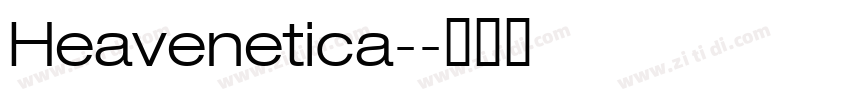 Heavenetica-字体转换
