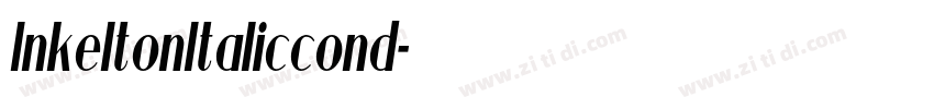InkeltonItaliccond字体转换
