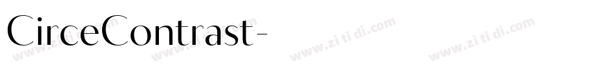 CirceContrast字体转换