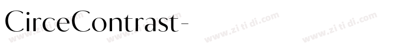 CirceContrast字体转换