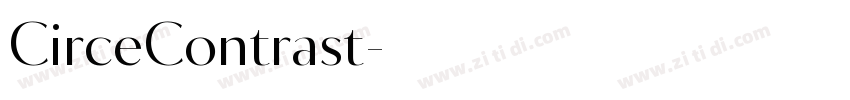 CirceContrast字体转换
