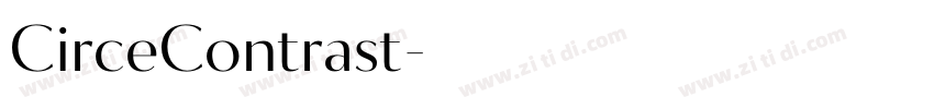 CirceContrast字体转换