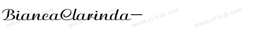 BiancaClarinda字体转换