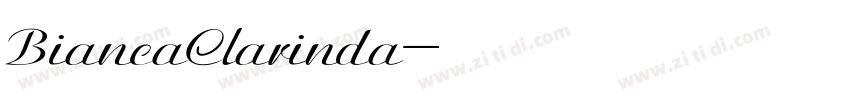 BiancaClarinda字体转换