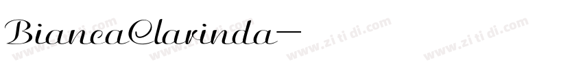 BiancaClarinda字体转换