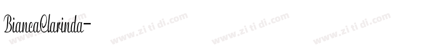BiancaClarinda字体转换