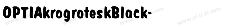 OPTIAkrogroteskBlack字体转换 OPTIAkrogroteskBlack字体转换