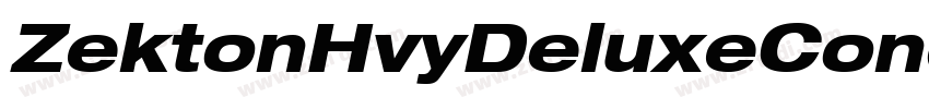ZektonHvyDeluxeCond字体转换