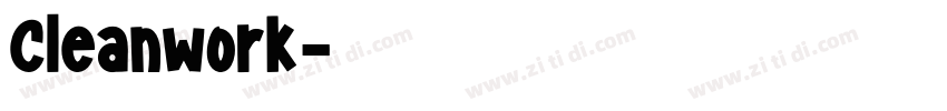 Cleanwork字体转换