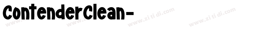 ContenderClean字体转换 ContenderClean字体转换