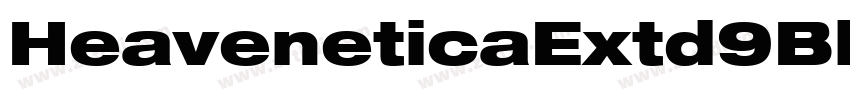 HeaveneticaExtd9BlkS字体转换