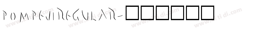 PompejiRegular字体转换