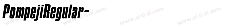 PompejiRegular字体转换