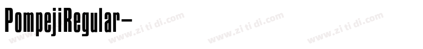PompejiRegular字体转换