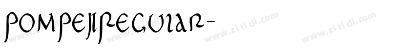 PompejiRegular字体转换