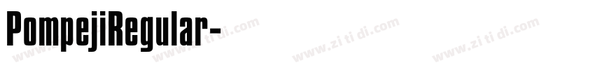 PompejiRegular字体转换
