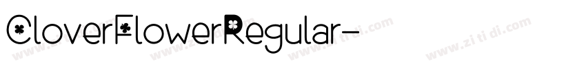 CloverFlowerRegular字体转换