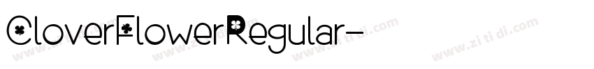 CloverFlowerRegular字体转换