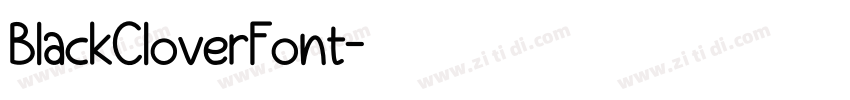 BlackCloverFont字体转换