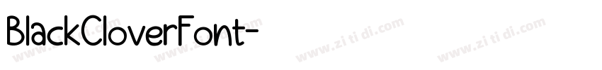 BlackCloverFont字体转换
