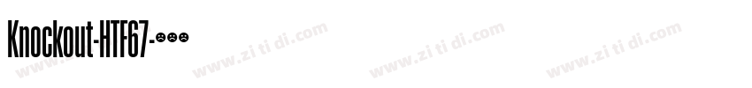 Knockout-HTF67字体转换