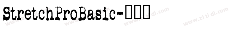 StretchProBasic字体转换