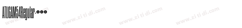 ATLIGAM54Regular字体转换