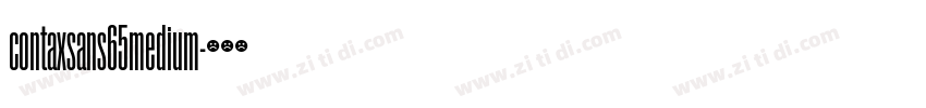 contaxsans65medium字体转换 contaxsans65medium字体转换