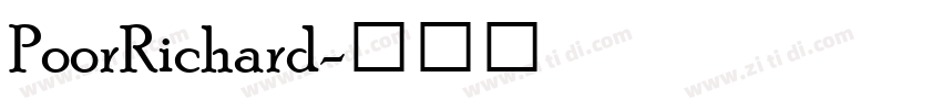 PoorRichard字体转换