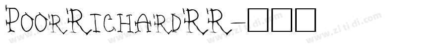 PoorRichardRR字体转换