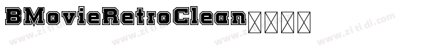 BMovieRetroClean字体转换