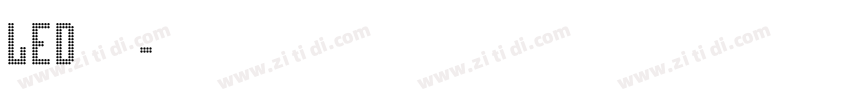 LED字体字体转换