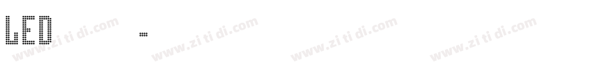 LED数字字体字体转换