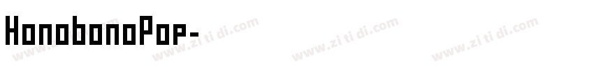 HonobonoPop字体转换