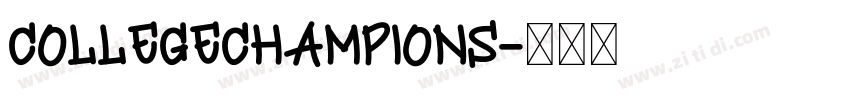 collegechampions字体转换 collegechampions字体转换