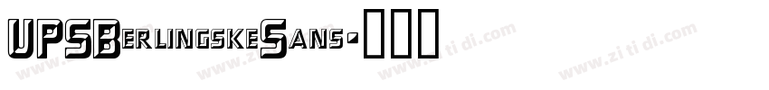 UPSBerlingskeSans字体转换