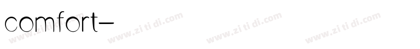 comfort字体转换