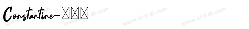Constantine字体转换