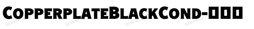 CopperplateBlackCond字体转换 CopperplateBlackCond字体转换