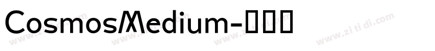 CosmosMedium字体转换