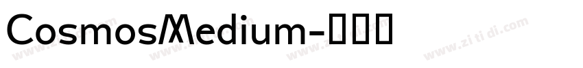 CosmosMedium字体转换