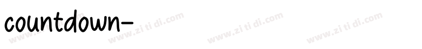 countdown字体转换