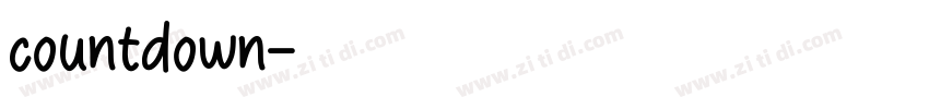 countdown字体转换