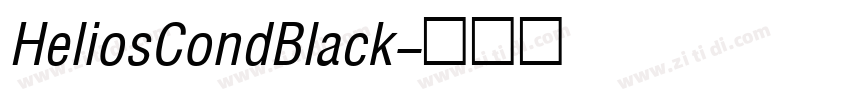 HeliosCondBlack字体转换