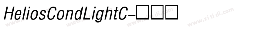 HeliosCondLightC字体转换
