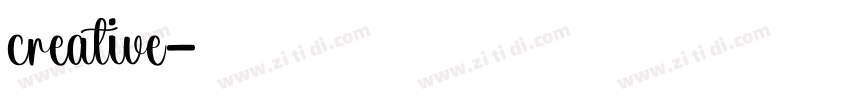 creative字体转换