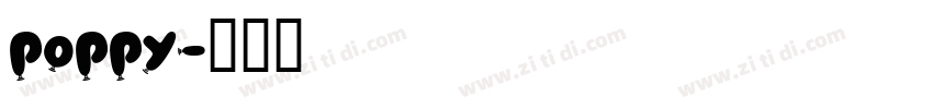 poppy字体转换