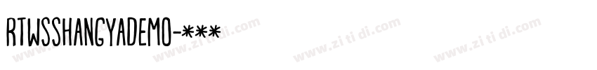 rtwsshangyademo字体转换